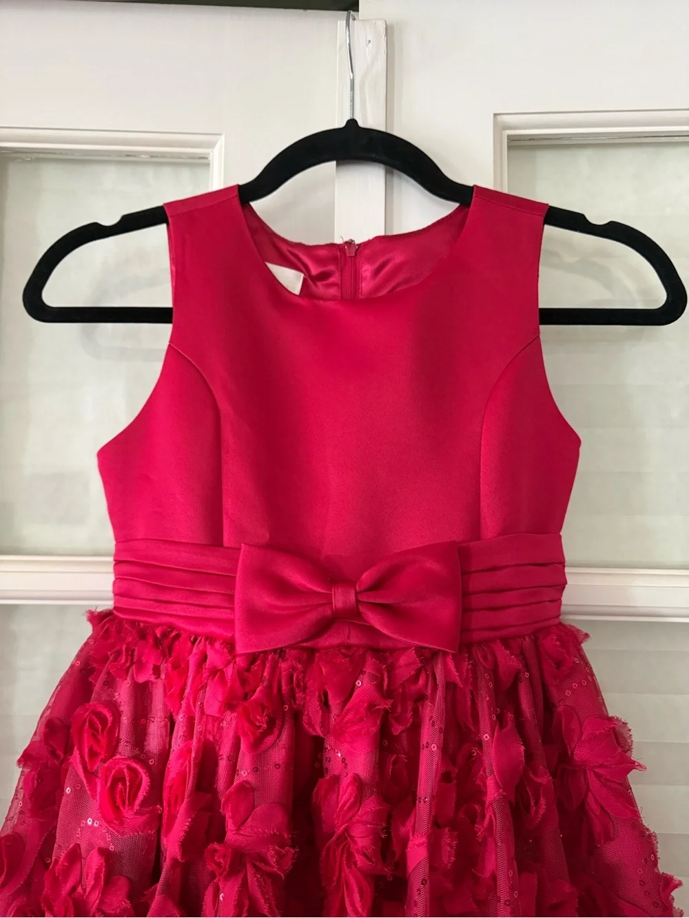 ❌S O L D❌American Princess Hot Pink Floral Bow Party Dress